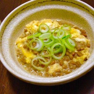 おつまみに♪おかずに♪納豆のトロトロ卵とじ